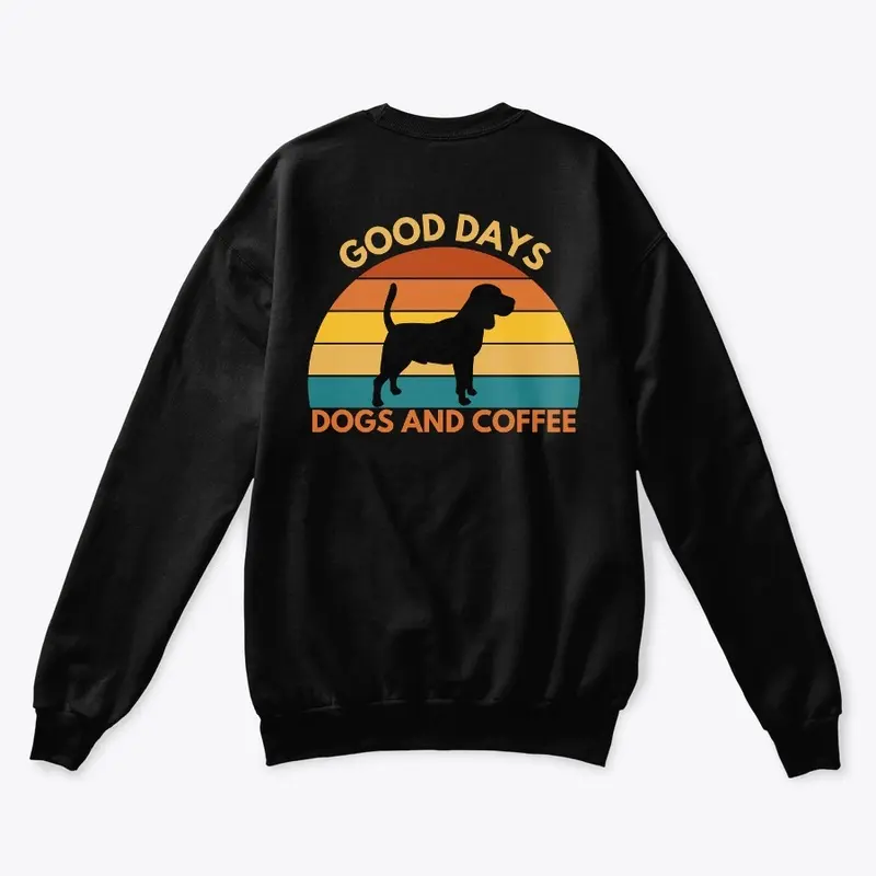 Good Days. Dogs and Coffee-Beagle