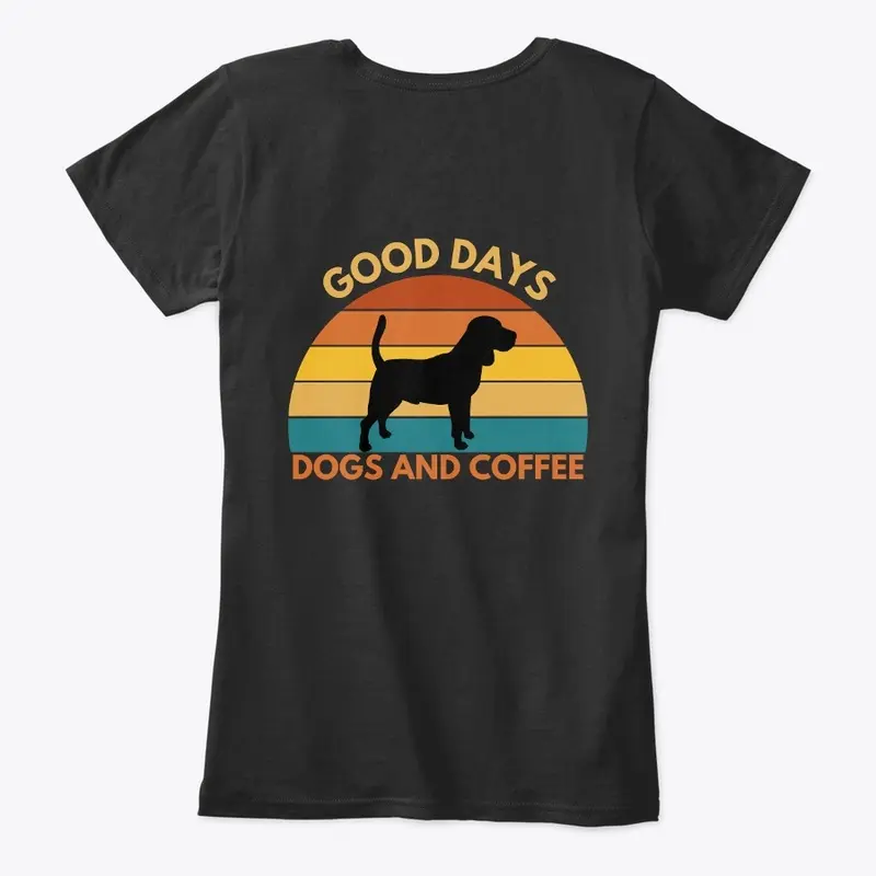 Good Days. Dogs and Coffee-Beagle