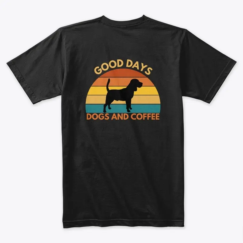 Good Days. Dogs and Coffee-Beagle